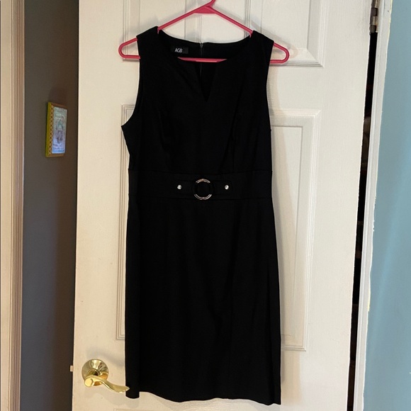 AGB Dresses & Skirts - AGB Black Dress with Stylish Belt
